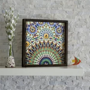Image of KZM645 Multicolor Decorative Framed MDF Painting
