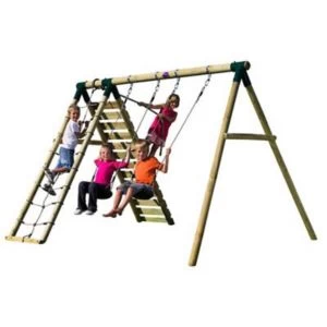 Image of Plum Uakari Wooden Garden Swing Set