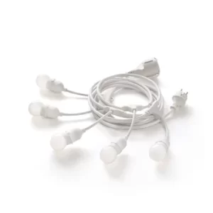 Image of Fiesta 5 Light Ceiling Pendant White IP44