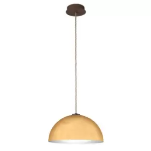 Image of Kolarz cult - Designer Dome Pendant Light Gold - Leaf Copper Finish, 1x E27