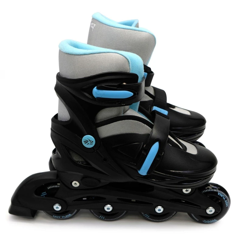 Image of Hot Tuna HotTuna Adjustable Inline Skates Black/Sky Blue male UK 5-8