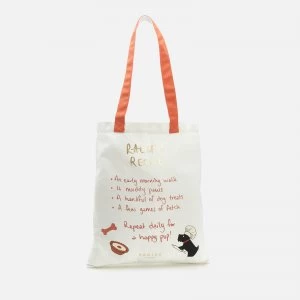 Image of Radley Womens Life Is What You Bake It Medium Tote Bag - Natural