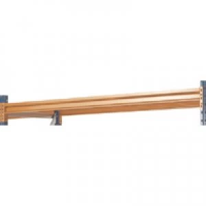 Image of Slingsby Heavy Duty Shelf 25mm ChipboardSteel Supports Orange 379833