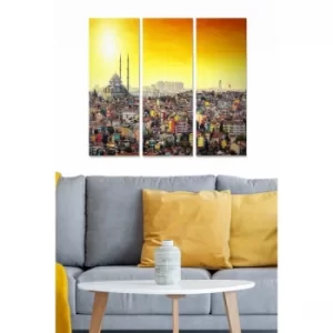 Image of MDF165233969 Multicolor Decorative MDF Painting (3 Pieces)