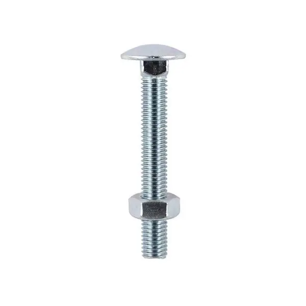 Image of Coach Bolts and Nut Zinc Plated 0630CB Size: M6