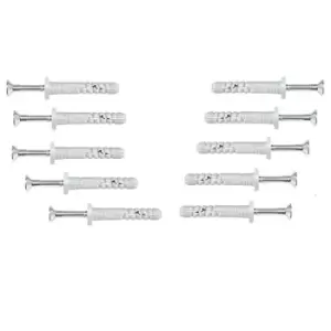 Image of Nylon Hammer Wall Plug Corall Cylindrical Window Door Frame Concrete Brick - Size 5x35mm - Pack of 20