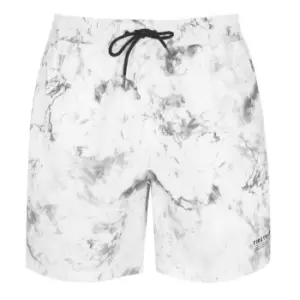 Image of Firetrap AOP Swim Shorts Mens - White