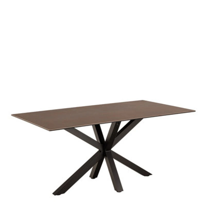 Image of Furniture To Go Heaven Dining Table In Ceramic Rusty Brown (L) 160Cm Seats Up To 6