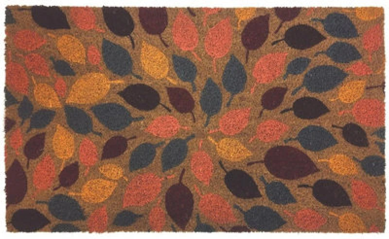 Image of THE RUGS Coir Doormat Gainsborough Leaves 45x75cm Multi unisex