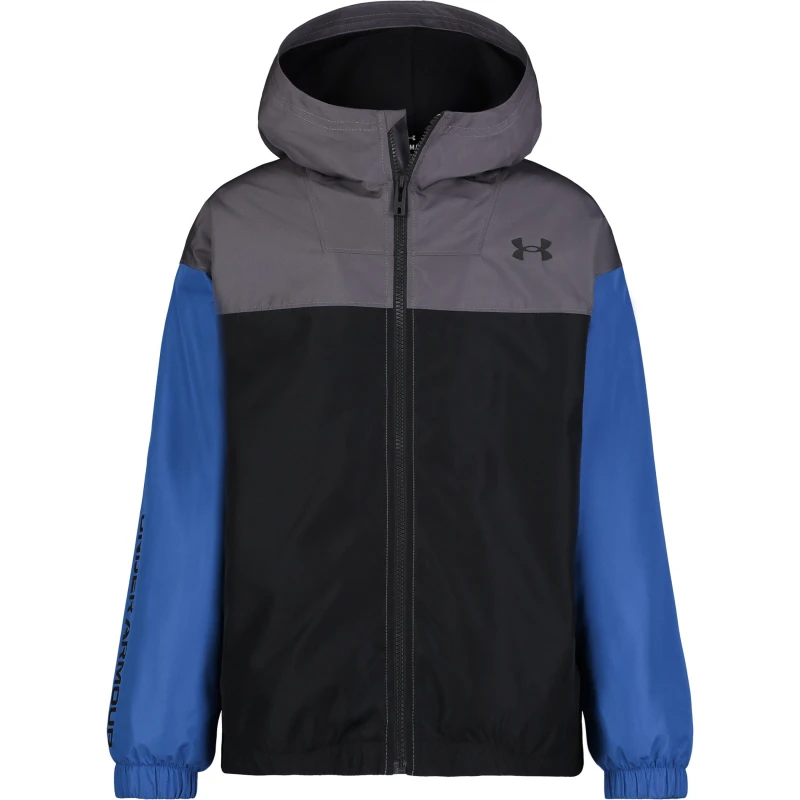 Image of Under Armour Rain Jacket Juniors - Blue Blue 7 - 8 Years