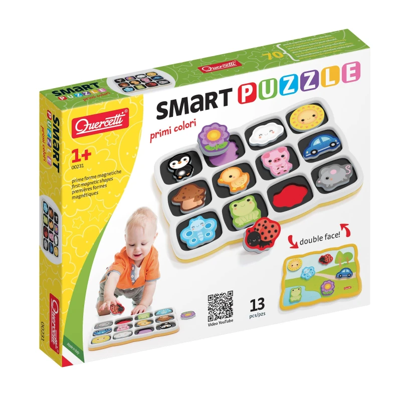 Image of Quercetti Smart Puzzle Words And Colours, Multi 231