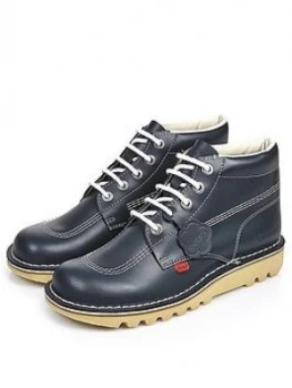Image of Kickers Kick Hi Ankle Boot - Dark Blue/White