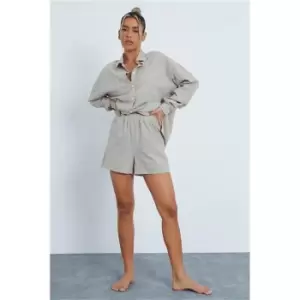 Image of I Saw It First Mint Gingham Shorts Co-Ord - Blue