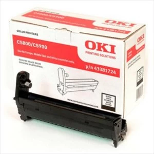 Image of OKI 43381724 Black Imaging Drum Unit