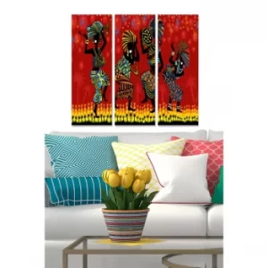 Image of MDF1265874925 Multicolor Decorative MDF Painting (3 Pieces)