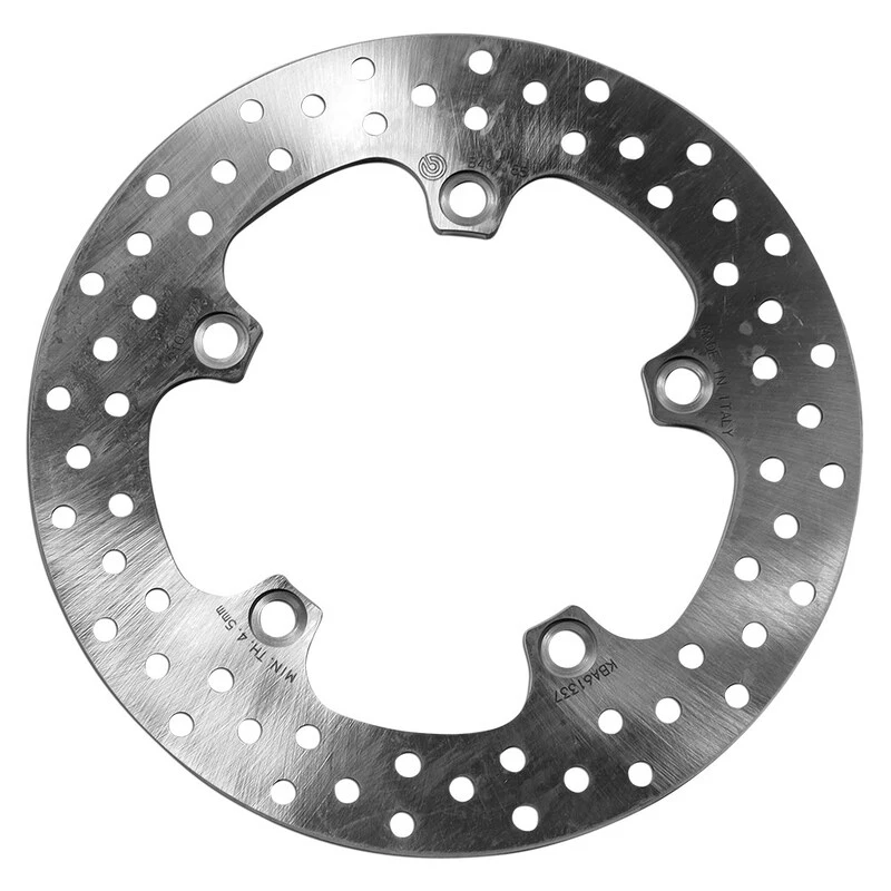 Image of BREMBO 68B40785 Brake disc PRIME - Serie-Oro - Fixed Disc Rear, Perforated Brake Disc (82)