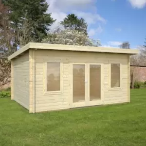 Image of Palmako Lisa 4.7m x 3.7m Log Cabin Garden Room (44mm)