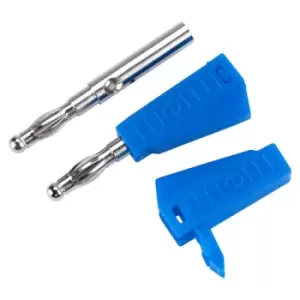 Image of TruConnect 170558 Stackable 4mm Plug Blue