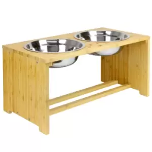 Image of Raised Pet Bowls For Dogs & Cats Large M&amp;W