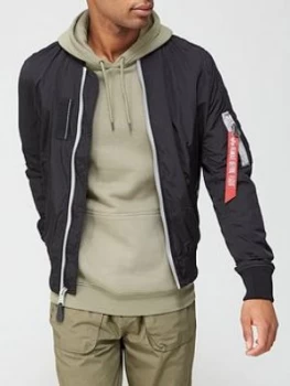 Image of Alpha Industries Ma-1 Sl Bomber Jacket - Black