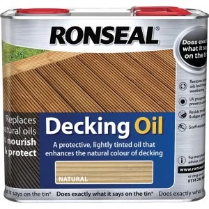 Image of Ronseal Decking Oil Natural Pine 2.5l