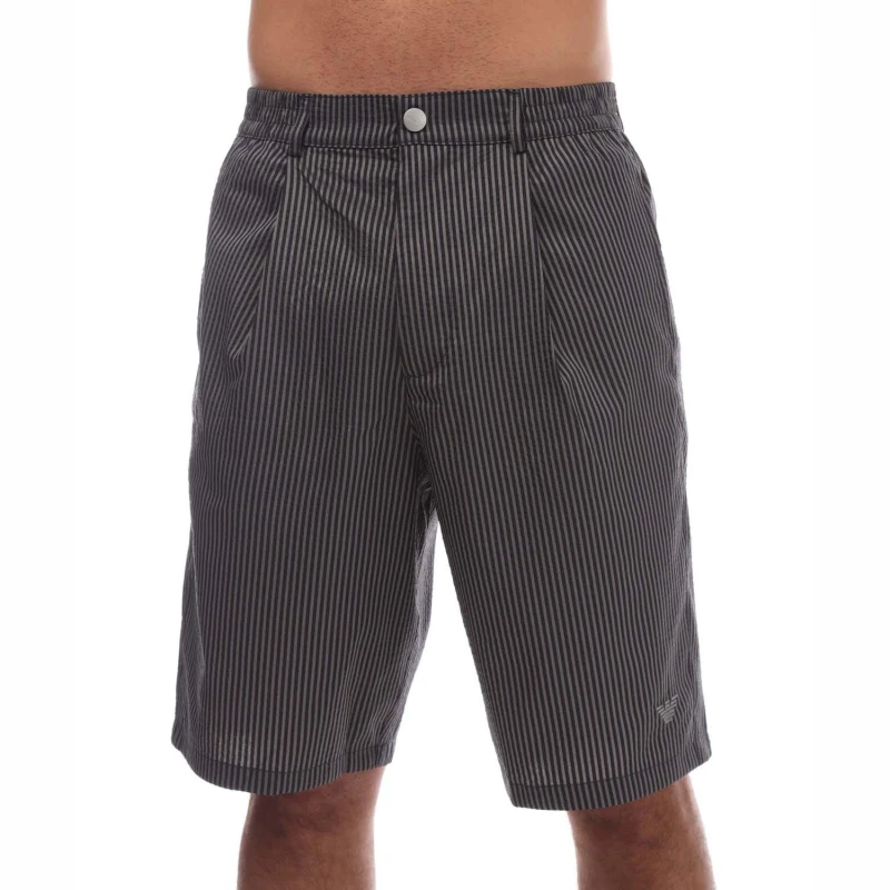 Image of Armani Swimwear Woven Bermuda Shorts - Blue Blue M