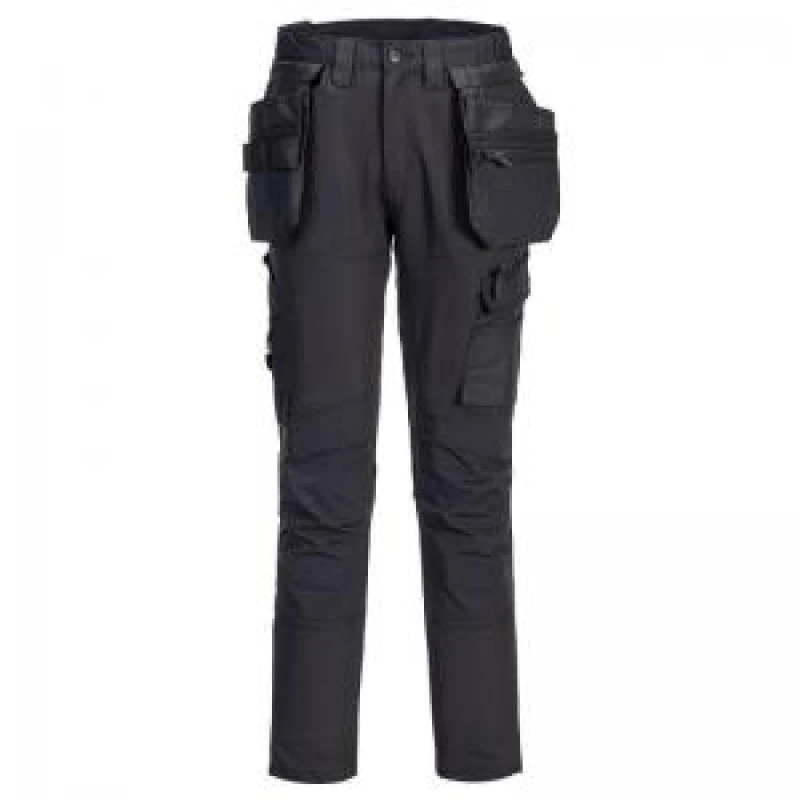 Image of Portwest DX4 Craft Detachable Holster Trousers DX456BKR33 Colour: Black