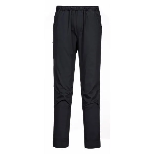 Image of Portwest Surrey Mens Water Resistant Kitchen Trousers C072BKRM Colour: Black
