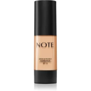 Image of Note Cosmetique Detox and Protect Foundation Matte Liquid Foundation 02 Natural Beige 35ml