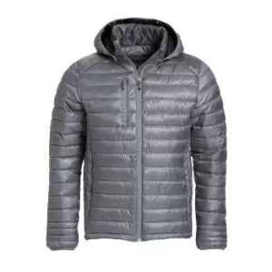 Image of Clique Mens Hudson Padded Jacket (S) (Grey)