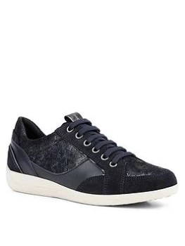Image of Geox Myria Trainers - Navy, Size 4, Women