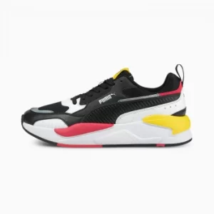 Image of Womens PUMA X-Ray 2 Square Trainers, Black/White/Pink Size 11 Shoes