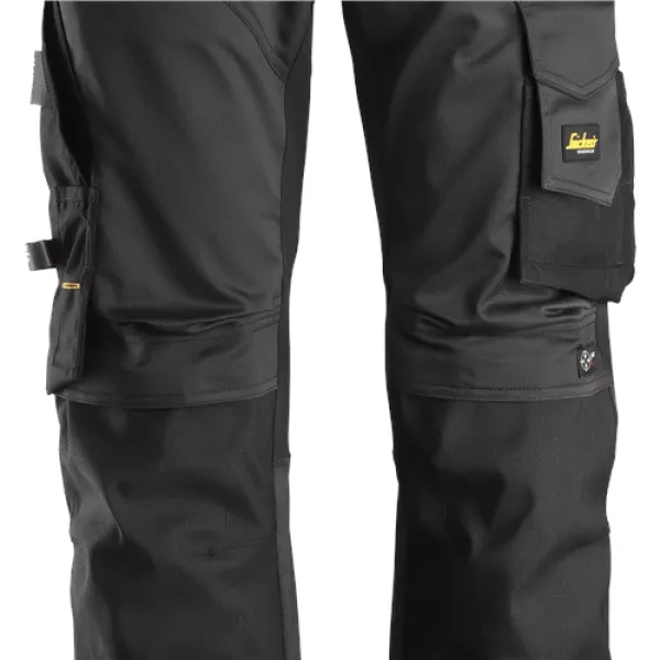Image of Snickers AllroundWork Stretch Loose Fit Work Trousers - Black - 52