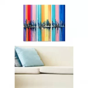 Image of MDF516211399 Multicolor Decorative MDF Painting (3 Pieces)