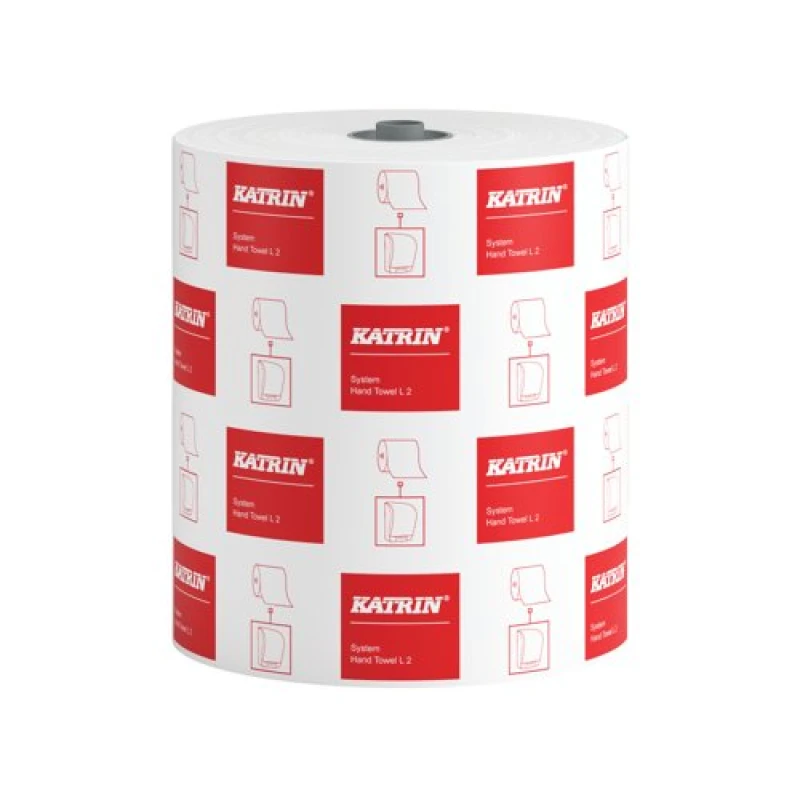 Image of Katrin Paper Towel Roll 200m 2-Ply White (6 Pack) 460232