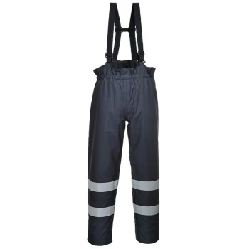 Image of Portwest - S771NAR4XL - sz 4XL Bizflame Rain FR Multi-Protection Trouser - Navy