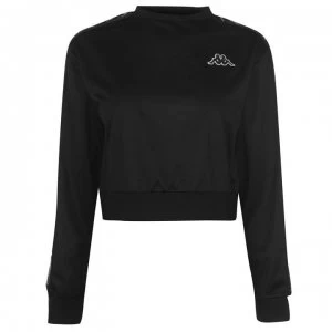 Image of Kappa Ahmis Crop T Shirt - Black/White