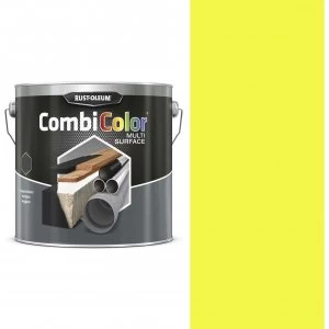 Image of Rust Oleum CombiColor Multi Surface Paint Light Yellow 2.5l