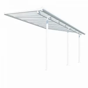 Image of Palram Sierra Patio Cover 3m x 4.25m - White Clear