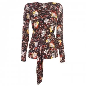 Image of Biba Long Sleeve Ring Top - Cheetah Print