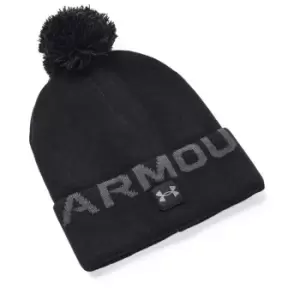 Image of Under Armour Armour Halftime Pom Pom Hat Mens - Black