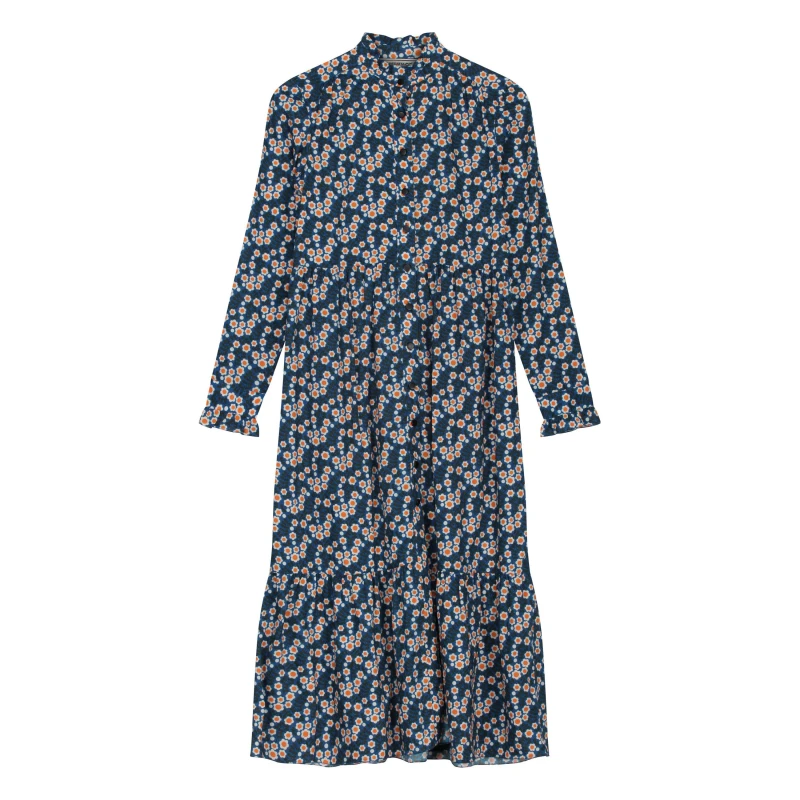 Image of Regatta Womens Orla Midi Smock Dress Water Floral female 12 (M)