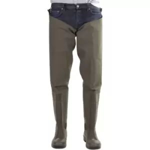 Image of Amblers Mens Forth Waterproof Thigh Safety Wader (12 UK) (Green) - Green
