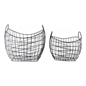 Image of Set of 2 Wire Storage Baskets