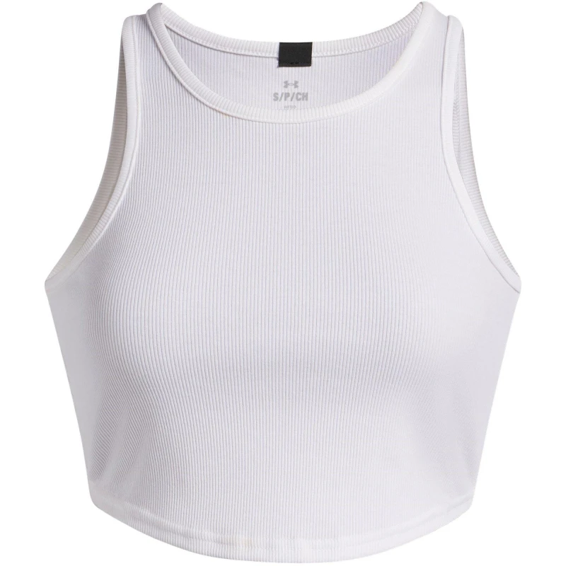 Image of Under Armour Womens Rival Rib Vest White female 12 (M)
