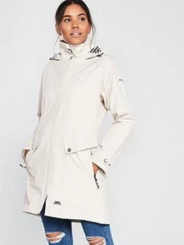Image of Trespass Rainy Day Waterproof Jacket, Fawn, Size L, Women