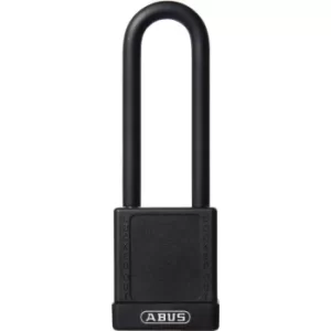 Image of 74/40HB75 40MM Aluminium Padlock 1-KEY 75MM Long Shackle Black