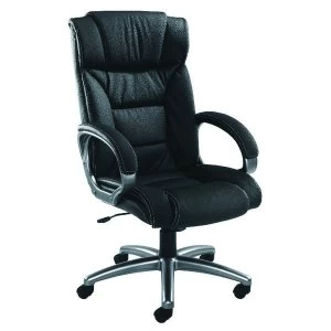 Image of Arista Executive Leather faced Black Chair KF03437
