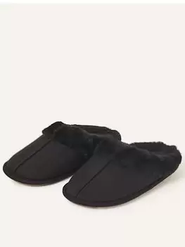 Image of Accessorize Suedette Mule, Black Size M Women