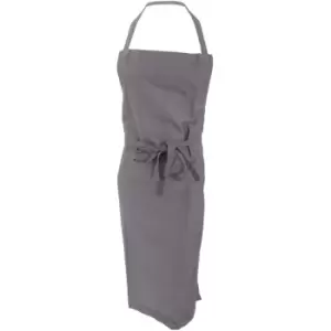 Image of Jassz Bistro Bib Apron / Hospitality & Catering (One Size) (Grey) - Grey